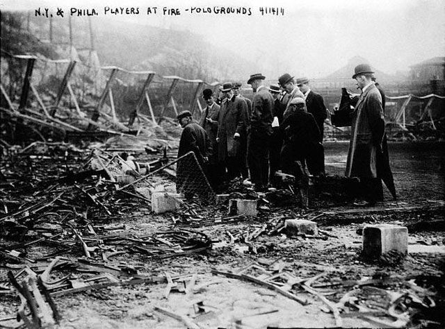 Polo Grounds after the 1911 fire